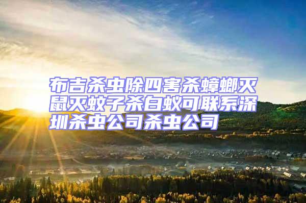 布吉殺蟲除四害殺蟑螂滅鼠滅蚊子殺白蟻可聯系深圳殺蟲公司殺蟲公司
