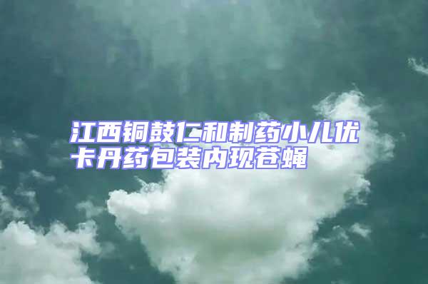 江西銅鼓仁和制藥小兒優卡丹藥包裝內現蒼蠅