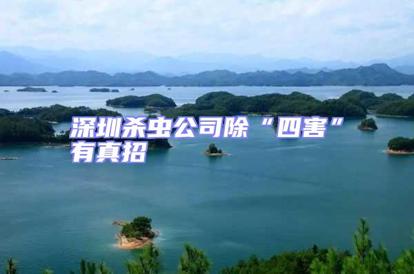 深圳殺蟲公司除“四害”有真招