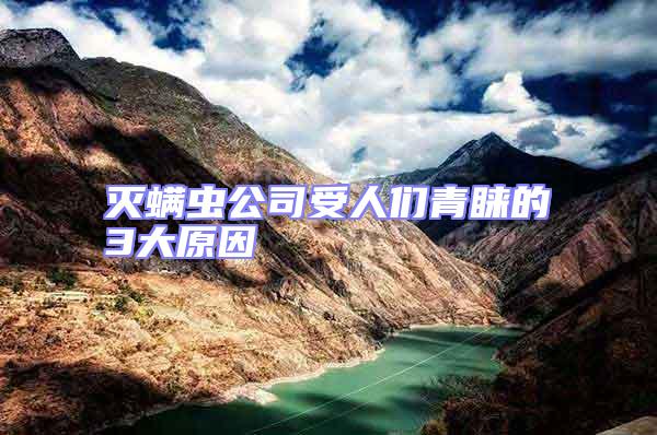 滅螨蟲公司受人們青睞的3大原因