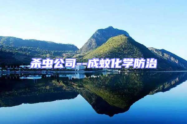 殺蟲公司--成蚊化學防治