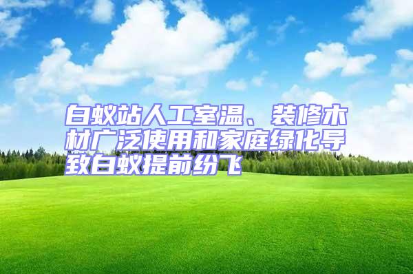 白蟻站人工室溫、裝修木材廣泛使用和家庭綠化導致白蟻提前紛飛