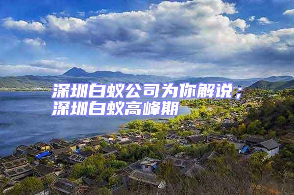 深圳白蟻公司為你解說；深圳白蟻高峰期