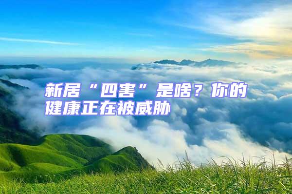 新居“四害”是啥？你的健康正在被威脅