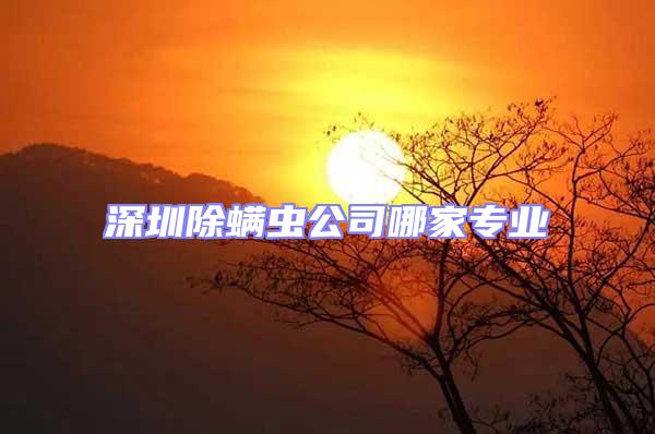 深圳除螨蟲(chóng)公司哪家專(zhuān)業(yè)