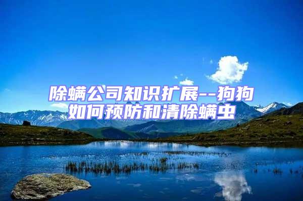 除螨公司知識擴展--狗狗如何預(yù)防和清除螨蟲