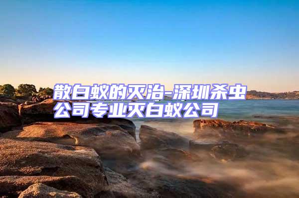 散白蟻的滅治-深圳殺蟲公司專業(yè)滅白蟻公司