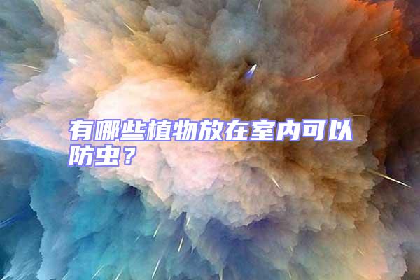 有哪些植物放在室內可以防蟲？