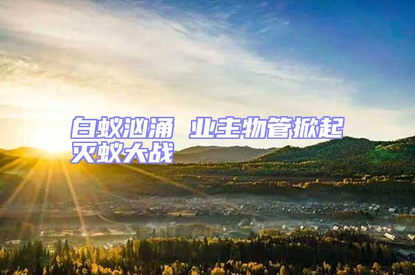 白蟻洶涌 業主物管掀起滅蟻大戰