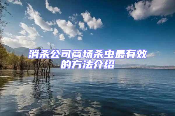 消殺公司商場殺蟲最有效的方法介紹