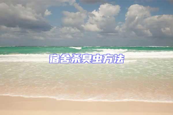 宿舍殺臭蟲方法