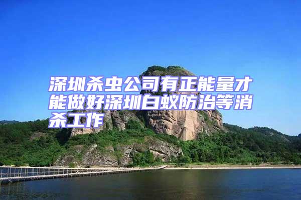 深圳殺蟲公司有正能量才能做好深圳白蟻防治等消殺工作