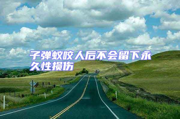 子彈蟻咬人后不會留下永久性損傷