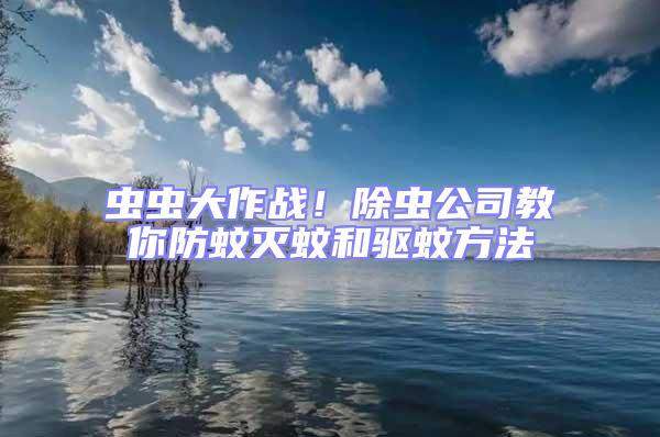 蟲蟲大作戰！除蟲公司教你防蚊滅蚊和驅蚊方法