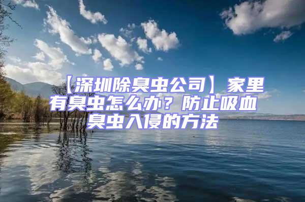 【深圳除臭蟲公司】家里有臭蟲怎么辦？防止吸血臭蟲入侵的方法