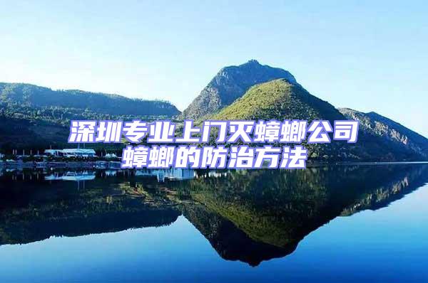 深圳專業(yè)上門滅蟑螂公司蟑螂的防治方法