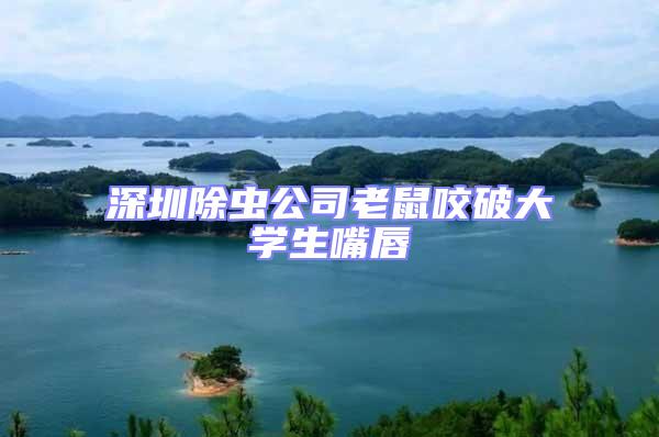 深圳除蟲公司老鼠咬破大學生嘴唇
