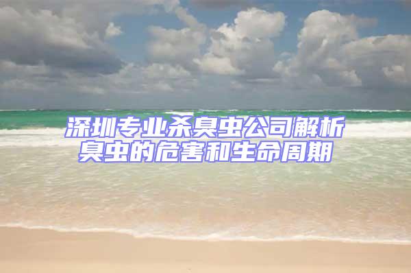 深圳專業殺臭蟲公司解析臭蟲的危害和生命周期