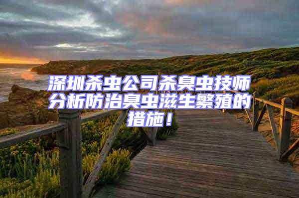 深圳殺蟲公司殺臭蟲技師分析防治臭蟲滋生繁殖的措施！