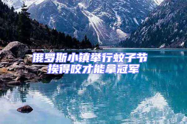 俄羅斯小鎮舉行蚊子節 挨得咬才能拿冠軍
