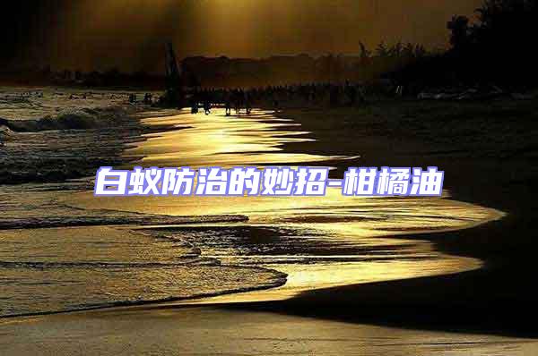 白蟻防治的妙招-柑橘油