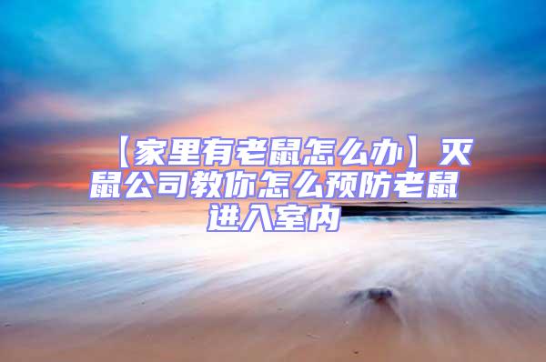 【家里有老鼠怎么辦】滅鼠公司教你怎么預(yù)防老鼠進(jìn)入室內(nèi)