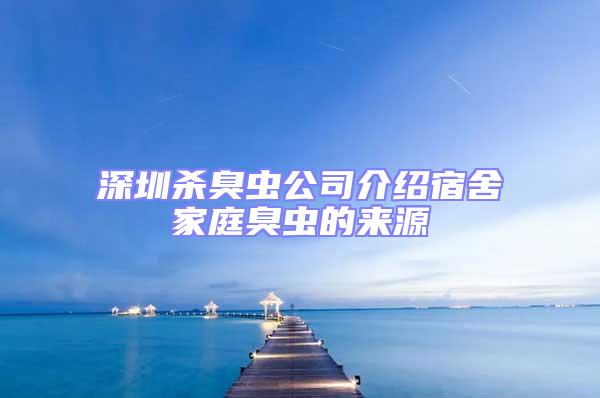 深圳殺臭蟲公司介紹宿舍家庭臭蟲的來源