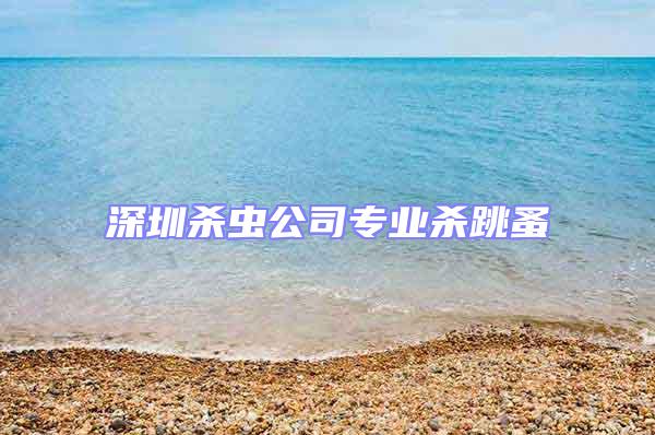 深圳殺蟲公司專業殺跳蚤