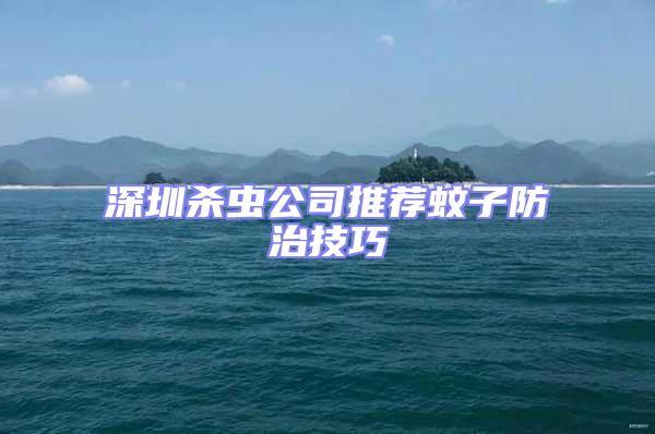 深圳殺蟲公司推薦蚊子防治技巧