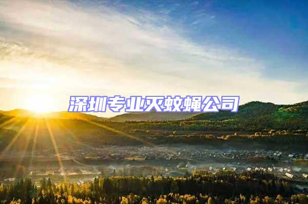 深圳專業滅蚊蠅公司