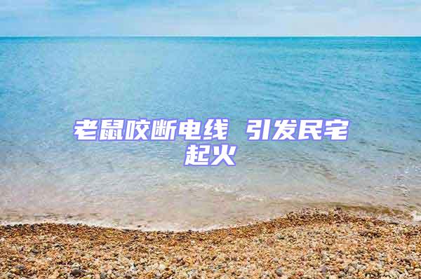 老鼠咬斷電線 引發民宅起火