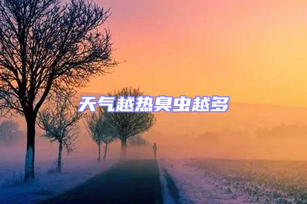 天氣越熱臭蟲越多
