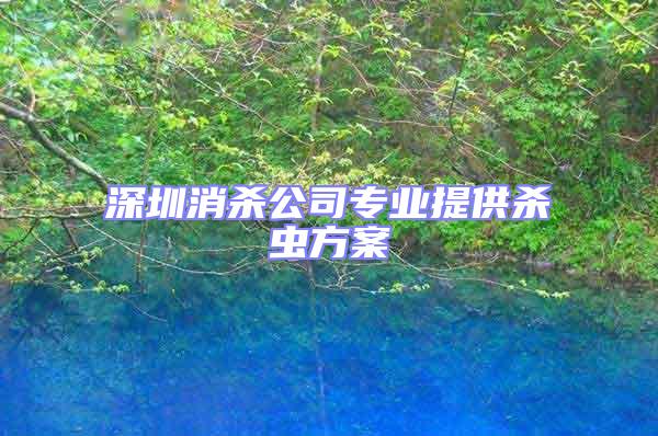 深圳消殺公司專業提供殺蟲方案
