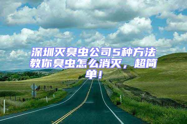 深圳滅臭蟲公司5種方法教你臭蟲怎么消滅，超簡單！