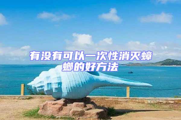 有沒有可以一次性消滅蟑螂的好方法