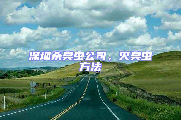 深圳殺臭蟲公司，滅臭蟲方法