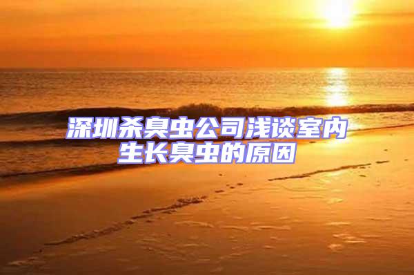 深圳殺臭蟲公司淺談室內生長臭蟲的原因
