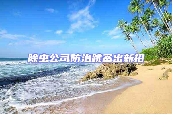 除蟲公司防治跳蚤出新招