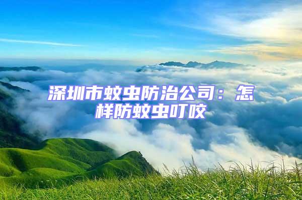 深圳市蚊蟲防治公司：怎樣防蚊蟲叮咬