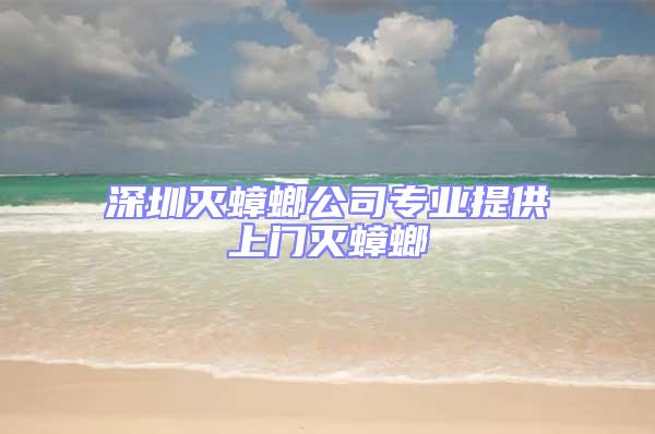 深圳滅蟑螂公司專業提供上門滅蟑螂