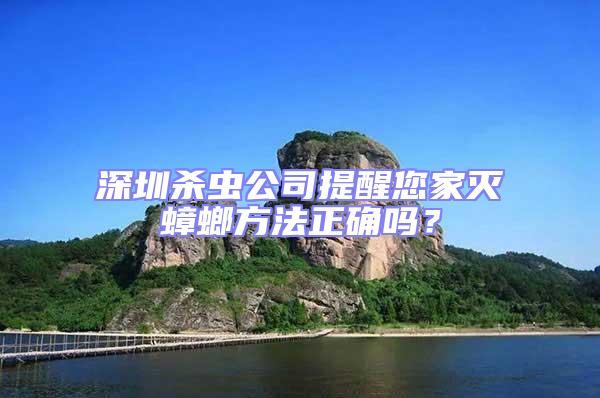 深圳殺蟲公司提醒您家滅蟑螂方法正確嗎？