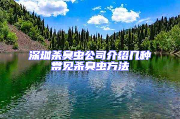 深圳殺臭蟲公司介紹幾種常見殺臭蟲方法