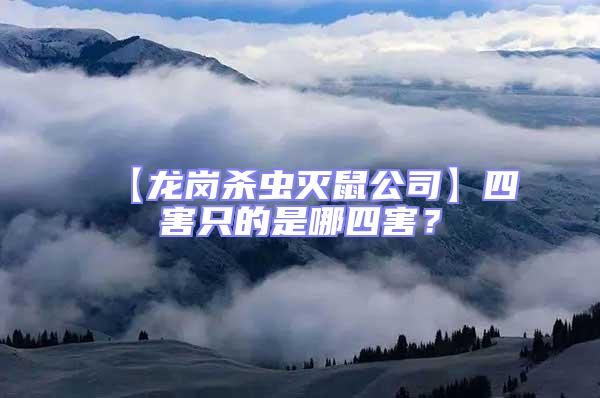 【龍崗殺蟲滅鼠公司】四害只的是哪四害？