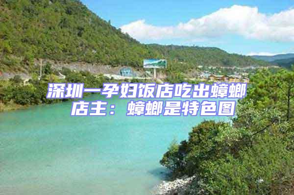 深圳一孕婦飯店吃出蟑螂 店主：蟑螂是特色圖