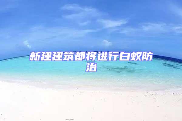 新建建筑都將進行白蟻防治