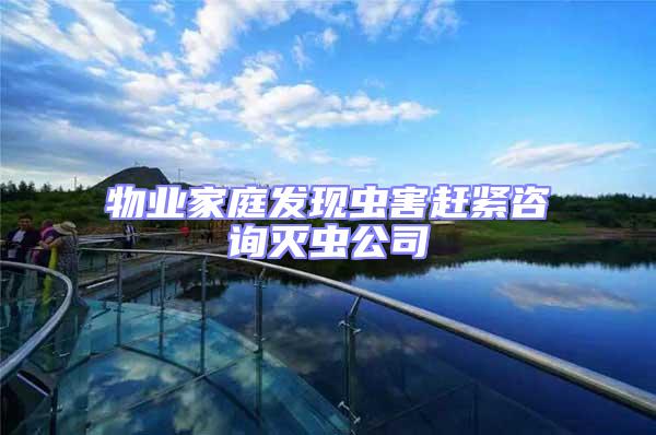 物業家庭發現蟲害趕緊咨詢滅蟲公司