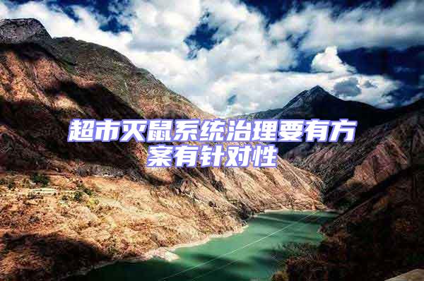 超市滅鼠系統治理要有方案有針對性