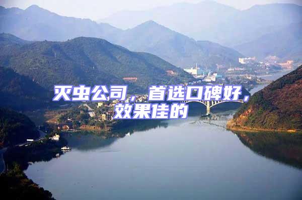 滅蟲公司，首選口碑好，效果佳的