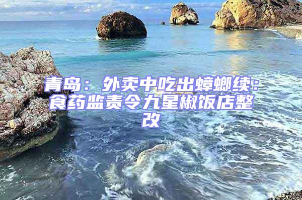 青島：外賣中吃出蟑螂續：食藥監責令九星椒飯店整改