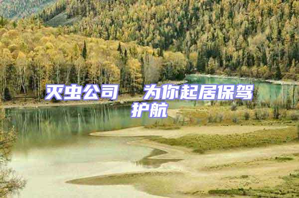 滅蟲公司  為你起居保駕護航
